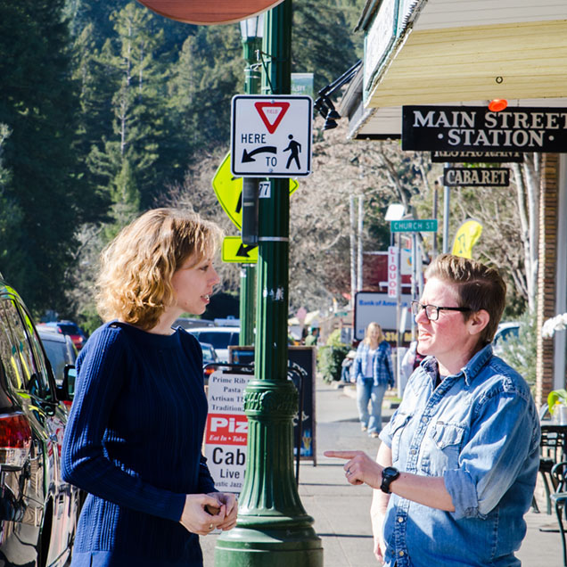 Lynda in the Sonoma community